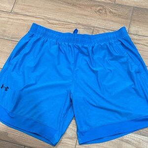 Under Armour Men's Vibrant Blue Sports Shorts size XXL  Loose coup